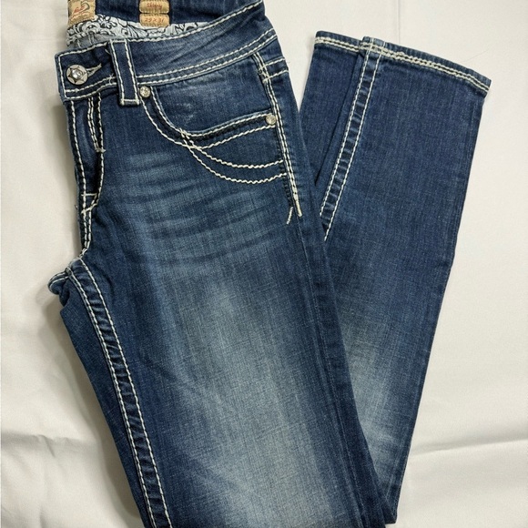 Studio Blue Boot Cut Jeans with Embroidered‎ Design - Picture 3 of 11